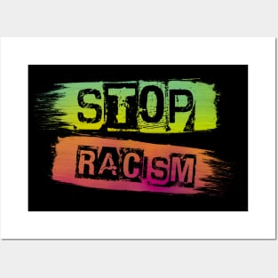 Stop racism Posters and Art